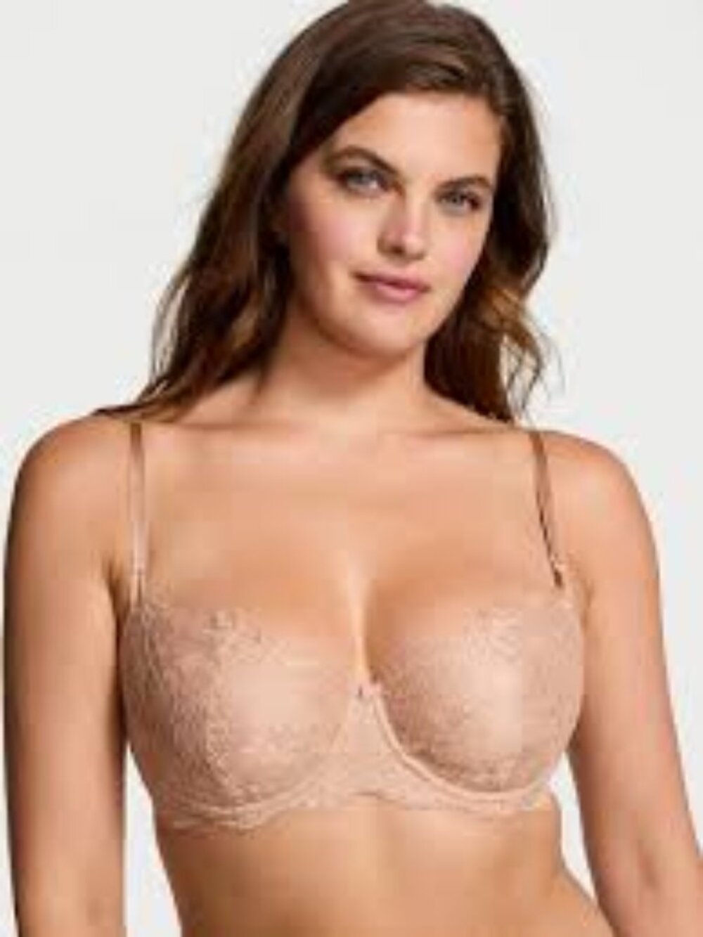 Victoria Secret Dream Angels Wicked Unlined Lace Balconette Bra  Praline